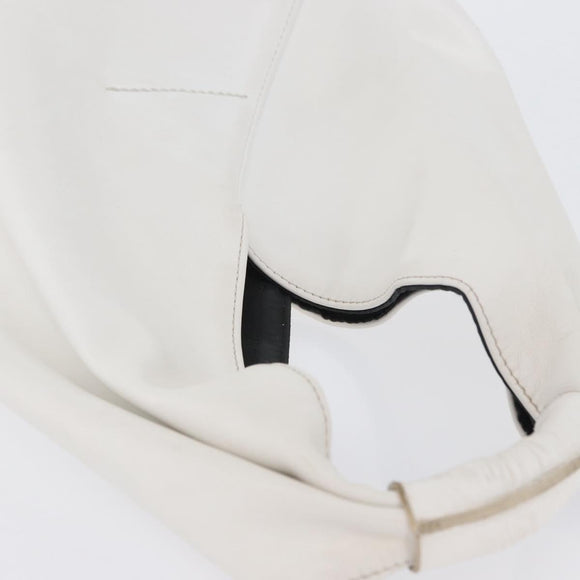 Maison Margiela Hand Bag Leather White Auth mr2179