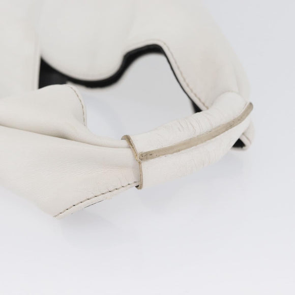 Maison Margiela Hand Bag Leather White Auth mr2179