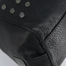 BURBERRY Blue Label Shoulder Bag Leather Black Silver Auth mr2180-14