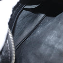 BALENCIAGA Body Bag Leather Black Silver Auth mr2182V-11