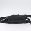 BALENCIAGA Body Bag Leather Black Silver Auth mr2182V-5