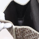 Christian Dior Trotter Canvas Chain Shoulder Bag Gold Auth mr2183-17