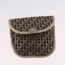 Christian Dior Trotter Canvas Chain Shoulder Bag Gold Auth mr2183-19