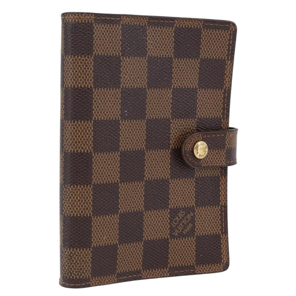 LOUIS VUITTON Damier Ebene Agenda PM Tagesplaner-Einband R20700 LV Auth mr2184