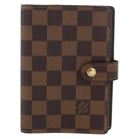 LOUIS VUITTON Damier Ebene Agenda PM Tagesplaner-Einband R20700 LV Auth mr2184