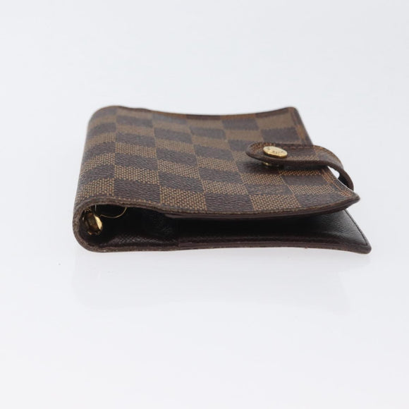 LOUIS VUITTON Damier Ebene Agenda PM Tagesplaner-Einband R20700 LV Auth mr2184