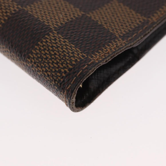 LOUIS VUITTON Damier Ebene Agenda PM Tagesplaner-Einband R20700 LV Auth mr2184