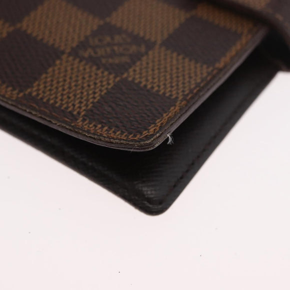 LOUIS VUITTON Damier Ebene Agenda PM Tagesplaner-Einband R20700 LV Auth mr2184