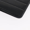 CHANEL Mademoiselle Agenda Day Planner Cover Leather Silver Black CC Auth mr2185-10