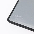 CHANEL Mademoiselle Agenda Day Planner Cover Leather Silver Black CC Auth mr2185-14