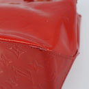 LOUIS VUITTON Monogram Vernis Reade PM Hand Bag Red Rouge M91088 LV Auth mr2188-15