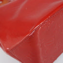 LOUIS VUITTON Monogram Vernis Reade PM Hand Bag Red Rouge M91088 LV Auth mr2188-16