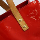 LOUIS VUITTON Monogram Vernis Reade PM Hand Bag Red Rouge M91088 LV Auth mr2188-19