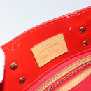 LOUIS VUITTON Monogram Vernis Reade PM Hand Bag Red Rouge M91088 LV Auth mr2188-10