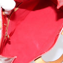 LOUIS VUITTON Monogram Vernis Reade PM Hand Bag Red Rouge M91088 LV Auth mr2188-11