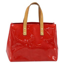 LOUIS VUITTON Monogram Vernis Reade PM Hand Bag Red Rouge M91088 LV Auth mr2188-13
