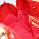 LOUIS VUITTON Monogram Vernis Reade PM Hand Bag Red Rouge M91088 LV Auth mr2188-21