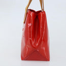 LOUIS VUITTON Monogram Vernis Reade PM Hand Bag Red Rouge M91088 LV Auth mr2188-3