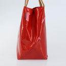 LOUIS VUITTON Monogram Vernis Reade PM Hand Bag Red Rouge M91088 LV Auth mr2188-4