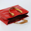 LOUIS VUITTON Monogram Vernis Reade PM Hand Bag Red Rouge M91088 LV Auth mr2188-6
