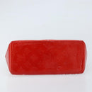 LOUIS VUITTON Monogram Vernis Reade PM Hand Bag Red Rouge M91088 LV Auth mr2188-5
