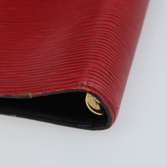 LOUIS VUITTON Epi Agenda MM Dagplanner Omslag Rood R20047 LV Auth mr2194