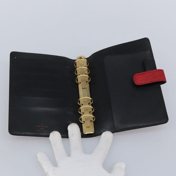 LOUIS VUITTON Epi Agenda MM Dagplanner Omslag Rood R20047 LV Auth mr2194