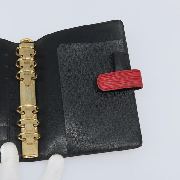 LOUIS VUITTON Epi Agenda MM Dagplanner Omslag Rood R20047 LV Auth mr2194