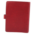LOUIS VUITTON Epi Agenda MM Dagplanner Omslag Rood R20047 LV Auth mr2194-2
