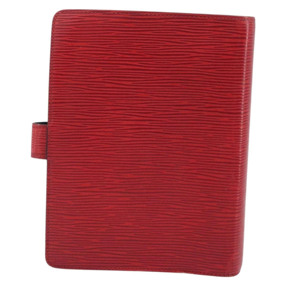 LOUIS VUITTON Epi Agenda MM Dagplanner Omslag Rood R20047 LV Auth mr2194