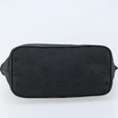 MCM Vicetos Logogram Hand Bag Nylon Black Gold Auth mr2197-5