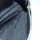 MCM Vicetos Logogram Body Bag Leather Black Silver Auth mr2198V-20
