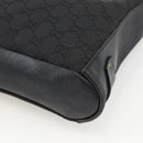 GUCCI GG Canvas Shoulder Bag Black Gold 91761 Auth mr2200-9