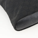 GUCCI GG Canvas Shoulder Bag Black Gold 91761 Auth mr2200-14