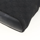 GUCCI GG Canvas Shoulder Bag Black Gold 91761 Auth mr2200-15