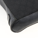 GUCCI GG Canvas Shoulder Bag Black Gold 91761 Auth mr2200-16
