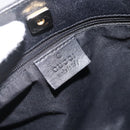 GUCCI GG Canvas Shoulder Bag Black Gold 91761 Auth mr2200-17
