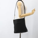 GUCCI GG Canvas Shoulder Bag Black Gold 91761 Auth mr2200-22