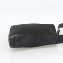 GUCCI GG Canvas Shoulder Bag Black Gold 91761 Auth mr2200-4
