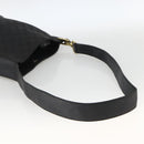 GUCCI GG Canvas Shoulder Bag Black Gold 91761 Auth mr2200-7