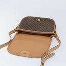 CELINE Macadam Canvas Shoulder Bag PVC Leather Brown Gold Auth mr2202-15