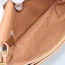 CELINE Macadam Canvas Shoulder Bag PVC Leather Brown Gold Auth mr2202-17