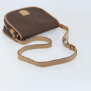 CELINE Macadam Canvas Shoulder Bag PVC Leather Brown Gold Auth mr2202-7