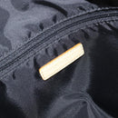 BURBERRY Hand Bag Nylon Brown Silver Auth mr2204-15