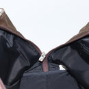 BURBERRY Hand Bag Nylon Brown Silver Auth mr2204-18