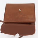 Burberrys Hand Bag Leather 2way Brown Silver Auth mr2205-11