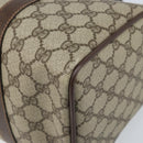 GUCCI GG Supreme Web Sherry Line Boston Bag PVC Beige Gold 40 02 007 Auth mr2206-12