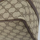 GUCCI GG Supreme Web Sherry Line Boston Bag PVC Beige Gold 40 02 007 Auth mr2206-13