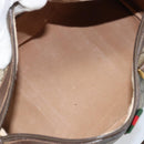 GUCCI GG Supreme Web Sherry Line Boston Bag PVC Beige Gold 40 02 007 Auth mr2206-17