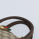 GUCCI GG Supreme Web Sherry Line Boston Bag PVC Beige Gold 40 02 007 Auth mr2206-8